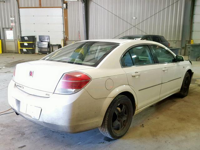 1G8ZS57N18F111840 - 2008 SATURN AURA XE WHITE photo 4