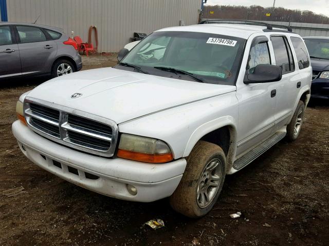 1D8HR48Z83F526205 - 2003 DODGE DURANGO SL WHITE photo 2