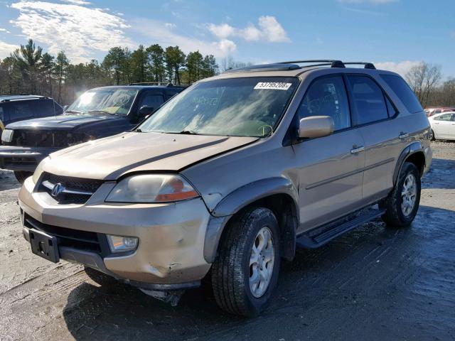 2HNYD18882H544990 - 2002 ACURA MDX TOURIN BEIGE photo 2