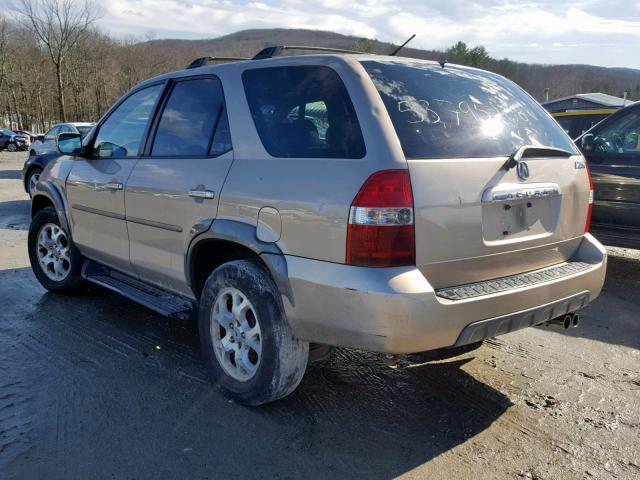 2HNYD18882H544990 - 2002 ACURA MDX TOURIN BEIGE photo 3