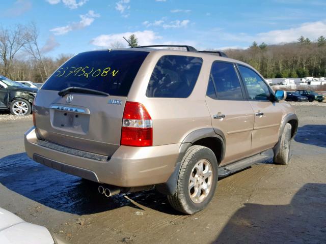 2HNYD18882H544990 - 2002 ACURA MDX TOURIN BEIGE photo 4