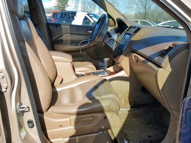 2HNYD18882H544990 - 2002 ACURA MDX TOURIN BEIGE photo 5