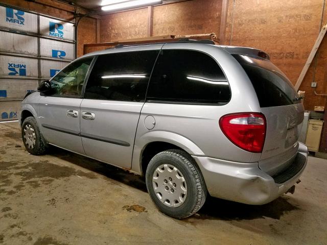 1C8GJ45372B655302 - 2002 CHRYSLER VOYAGER LX SILVER photo 3