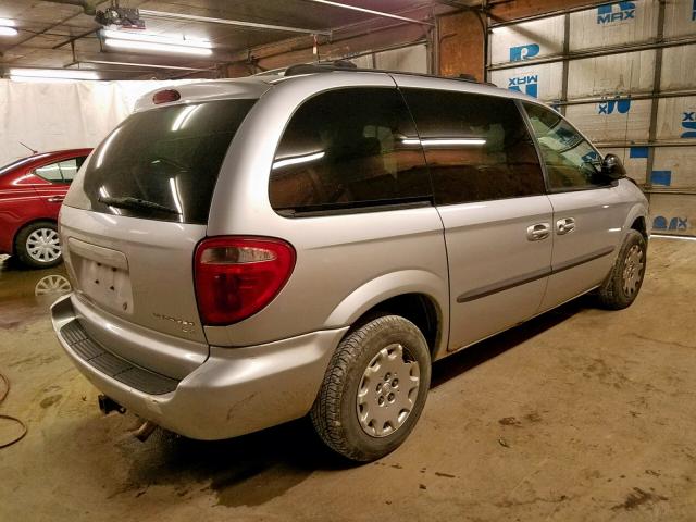 1C8GJ45372B655302 - 2002 CHRYSLER VOYAGER LX SILVER photo 4