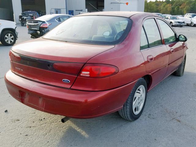 3FAFP13P12R118801 - 2002 FORD ESCORT RED photo 4