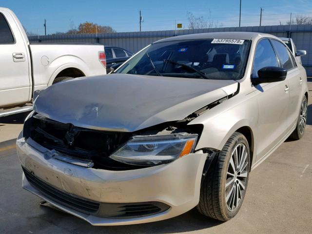 3VW2K7AJ0EM294004 - 2014 VOLKSWAGEN JETTA BASE 棕色 照片 2