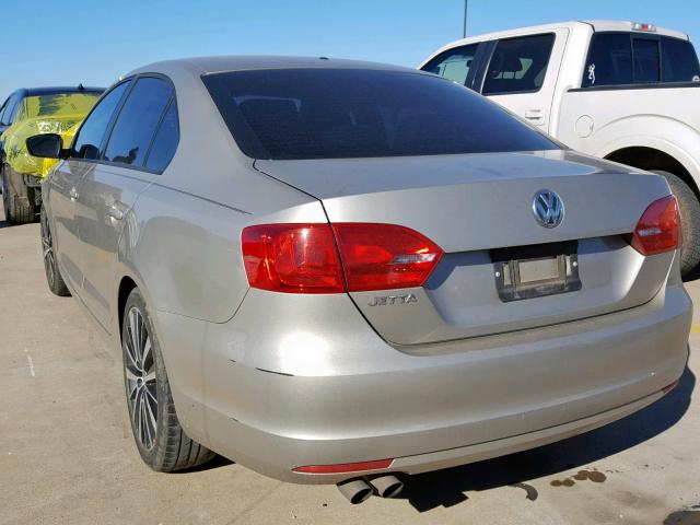 3VW2K7AJ0EM294004 - 2014 VOLKSWAGEN JETTA BASE 棕色 照片 3