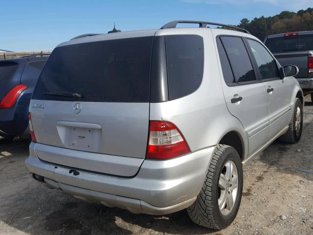 4JGAB57E14A478050 - 2004 MERCEDES-BENZ ML 350 SILVER photo 4