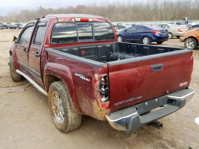 1GTDS13E378169935 - 2007 GMC CANYON BURGUNDY photo 3