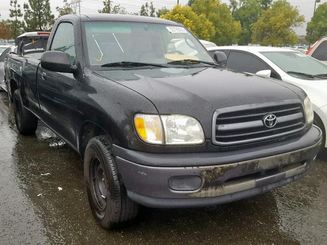 5TBJN321X2S224074 - 2002 TOYOTA TUNDRA BLACK photo 1