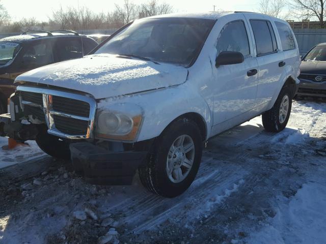 1D4HB38N44F224599 - 2004 DODGE DURANGO ST WHITE photo 2