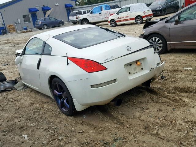 JN1AZ34D56M310710 - 2006 NISSAN 350Z COUPE WHITE photo 3