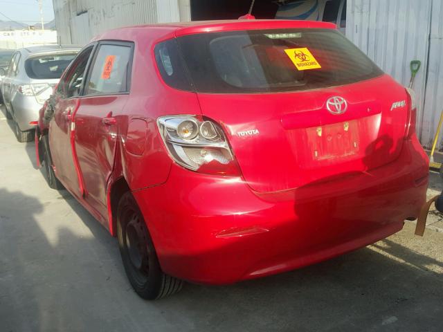 2T1KU4EE5AC194721 - 2010 TOYOTA COROLLA MA RED photo 3