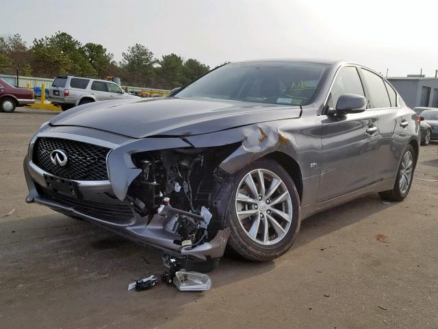 JN1CV7AR8HM681777 - 2017 INFINITI Q50 BASE GRAY photo 2