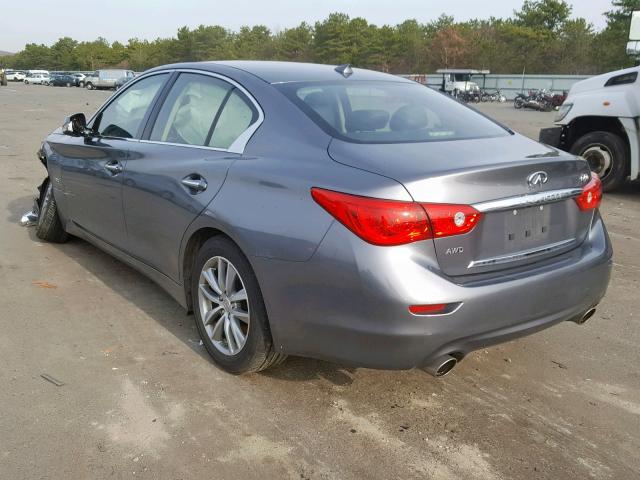 JN1CV7AR8HM681777 - 2017 INFINITI Q50 BASE GRAY photo 3