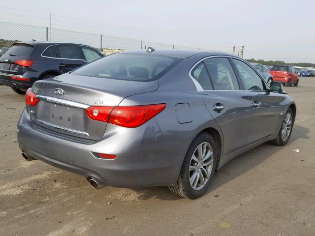 JN1CV7AR8HM681777 - 2017 INFINITI Q50 BASE GRAY photo 4