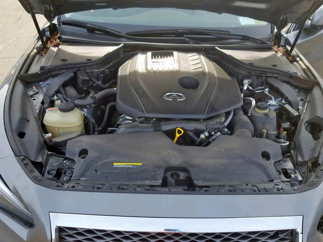 JN1CV7AR8HM681777 - 2017 INFINITI Q50 BASE GRAY photo 7