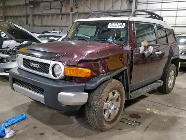 JTEBU11F670032978 - 2007 TOYOTA FJ CRUISER PURPLE photo 2