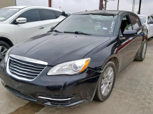 1C3CCBAB9EN122130 - 2014 CHRYSLER 200 LX BLACK photo 2