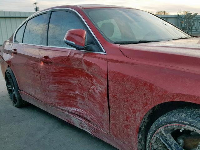 WBA8B9G32HNU52643 - 2017 BMW 330 I RED photo 9