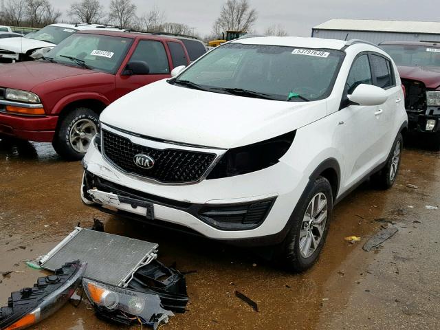 KNDPBCAC3G7845896 - 2016 KIA SPORTAGE L WHITE photo 2