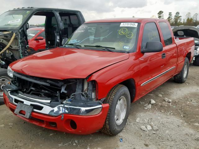 2GTEC19T241176509 - 2004 GMC NEW SIERRA RED photo 2