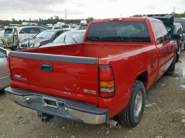 2GTEC19T241176509 - 2004 GMC NEW SIERRA RED photo 4