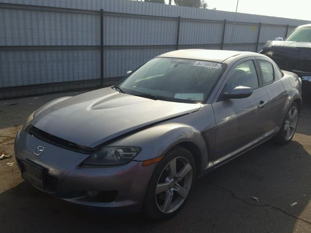 JM1FE173550147925 - 2005 MAZDA RX8 GRAY photo 2