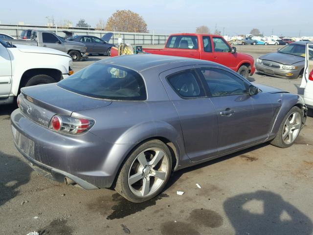 JM1FE173550147925 - 2005 MAZDA RX8 GRAY photo 4