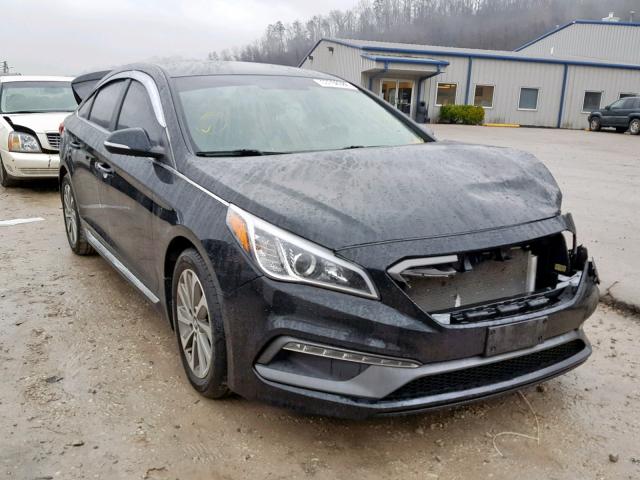 5NPE34AF3FH112438 - 2015 HYUNDAI SONATA SPO BLACK photo 1