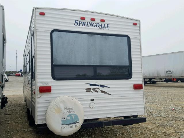 4YDT2662283103494 - 2008 KEYSTONE SPRINTER WHITE photo 3