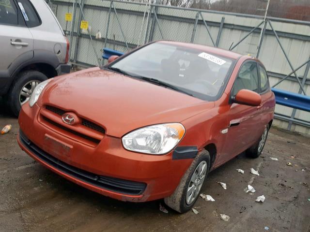 KMHCM3AC6BU188302 - 2011 HYUNDAI ACCENT GL ORANGE photo 2