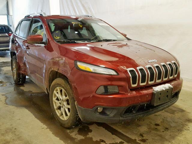 1C4PJMCB2EW282761 - 2014 JEEP CHEROKEE L MAROON photo 1