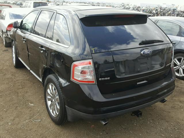 2FMDK39C38BA49533 - 2008 FORD EDGE LIMIT BLACK photo 3