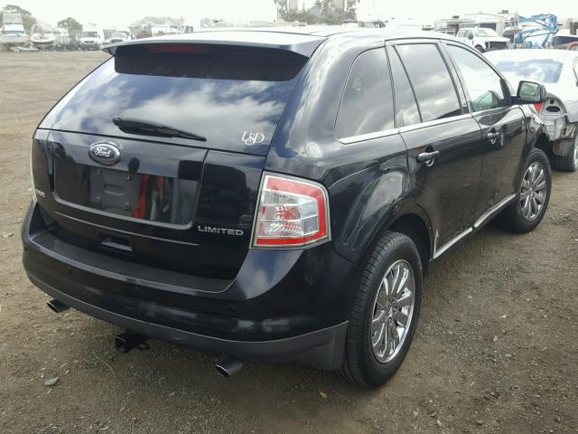 2FMDK39C38BA49533 - 2008 FORD EDGE LIMIT BLACK photo 4