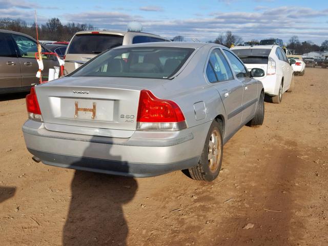 YV1RH58D822180625 - 2002 VOLVO S60 2.5T SILVER photo 4