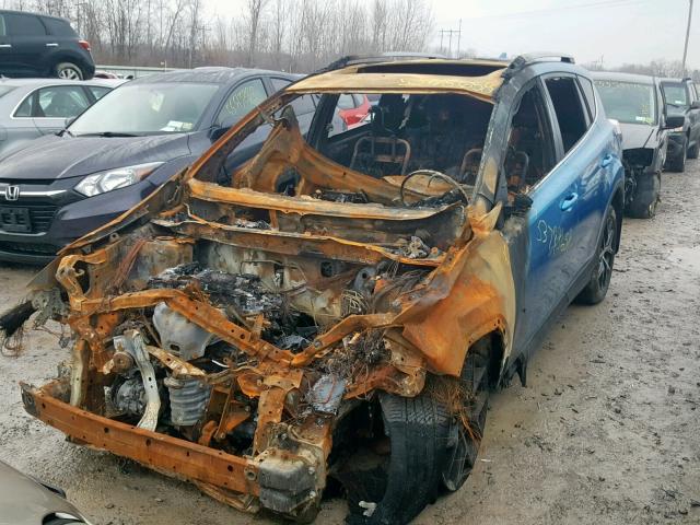 JTMJFREV2HJ155649 - 2017 TOYOTA RAV4 SE BLUE photo 2