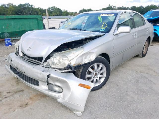 JTHBF30G230138227 - 2003 LEXUS ES 300 SILVER photo 2