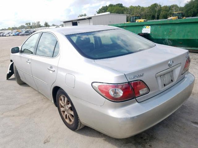 JTHBF30G230138227 - 2003 LEXUS ES 300 SILVER photo 3