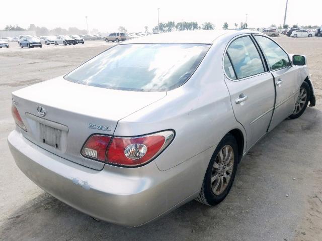 JTHBF30G230138227 - 2003 LEXUS ES 300 SILVER photo 4