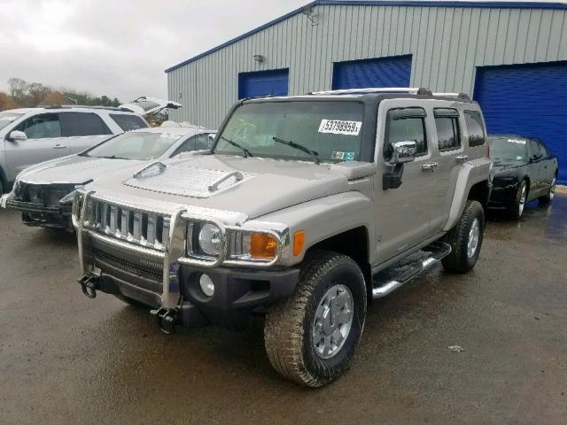 5GTDN136X68145820 - 2006 HUMMER H3 TAN photo 2