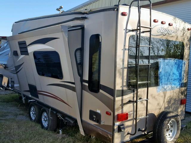 4YDF28S2XF2506222 - 2015 KEYSTONE COUGAR BEIGE photo 3