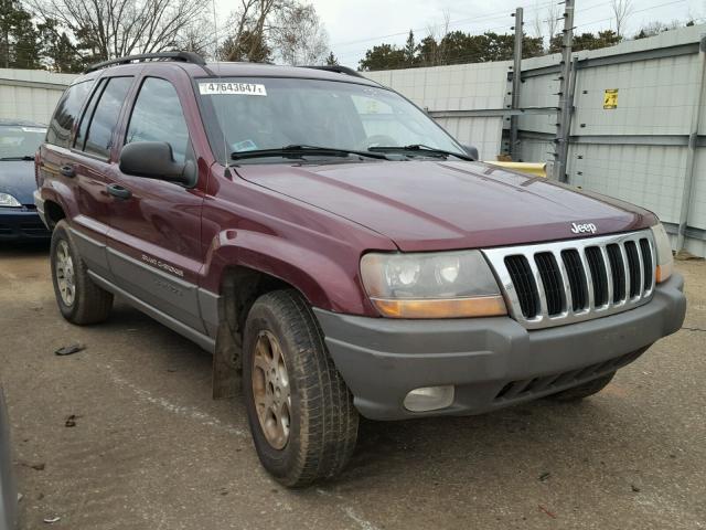 1J4GW38S32C175049 - 2002 JEEP GRAND CHER MAROON photo 1