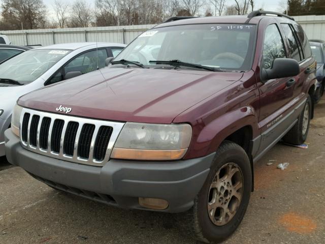 1J4GW38S32C175049 - 2002 JEEP GRAND CHER MAROON photo 2