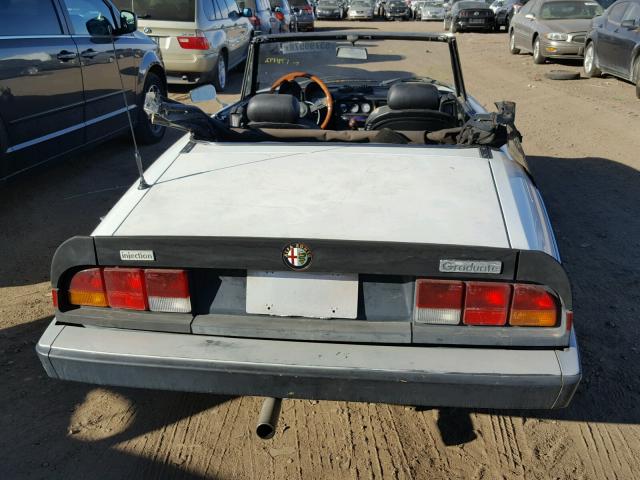 ZARBA5415F1023157 - 1985 ALFA ROMEO VELOCE 200 WHITE photo 6