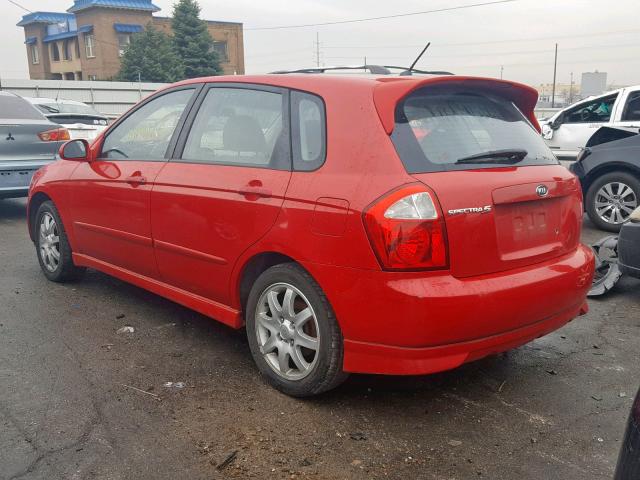 KNAFE161065369130 - 2006 KIA SPECTRA5 RED photo 3