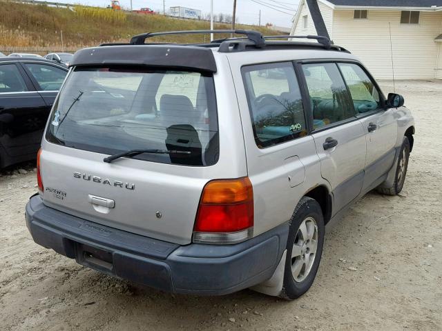 JF1SF6350XH742319 - 1999 SUBARU FORESTER L SILVER photo 4