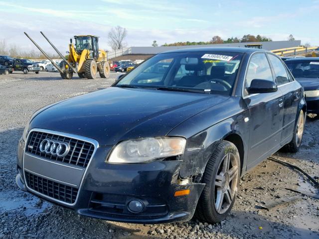 WAUAF78E98A006362 - 2008 AUDI A4 2.0T BLACK photo 2