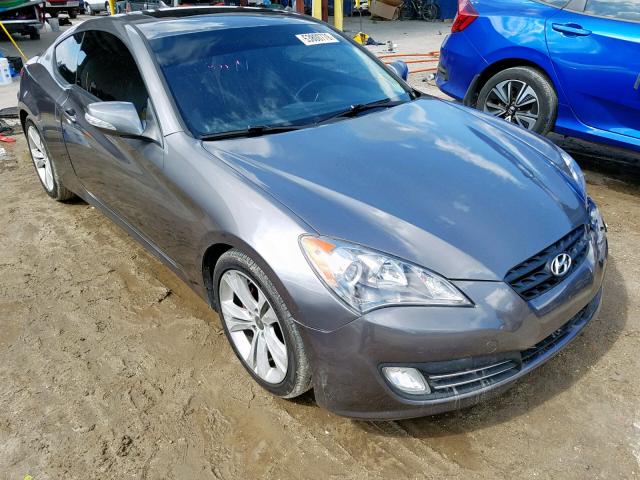 KMHHU6KH5AU040383 - 2010 HYUNDAI GENESIS CO GRAY photo 1