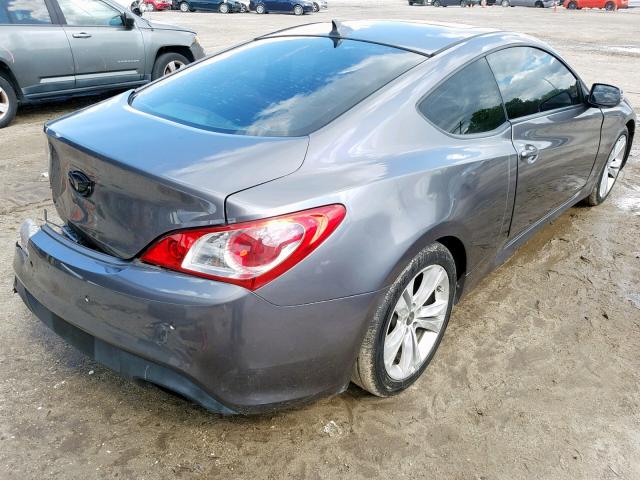 KMHHU6KH5AU040383 - 2010 HYUNDAI GENESIS CO GRAY photo 4